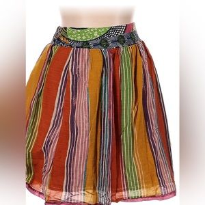 Anthropologie skirt, fun vibes, stretch waist